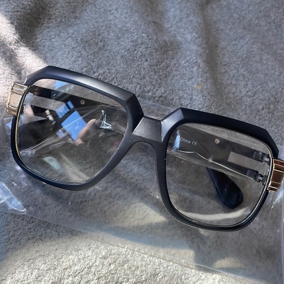 ⭐️CELEBRITY  MATTE BLACK Gazelle STYLE Retro Frame Glasses *NEW* - Picture 9 of 9